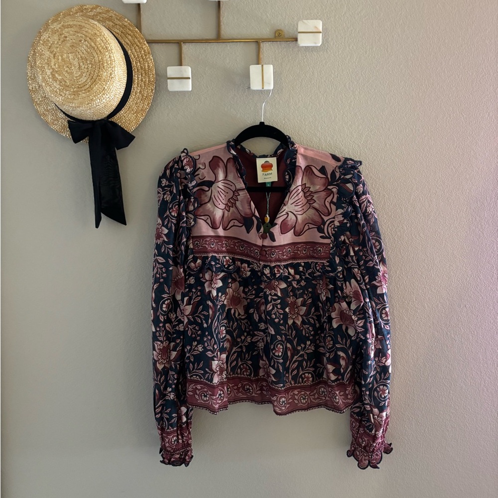 NWT Farm Rio Blouse XL